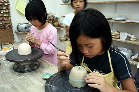 陶芸教室では自分だけのオリジナル作品が作れます。 