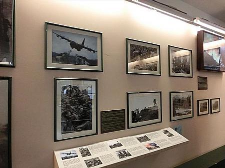 アメリカ軍とベトナム軍双方の写真が展示されています