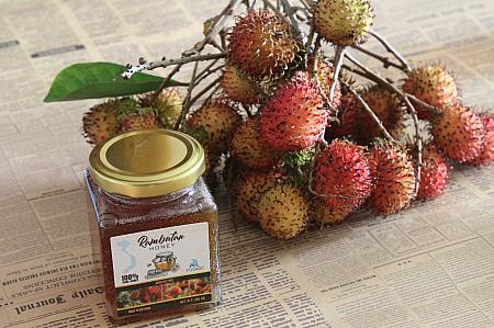 ランブータンの蜂蜜。日本ではほとんどみない果実系です