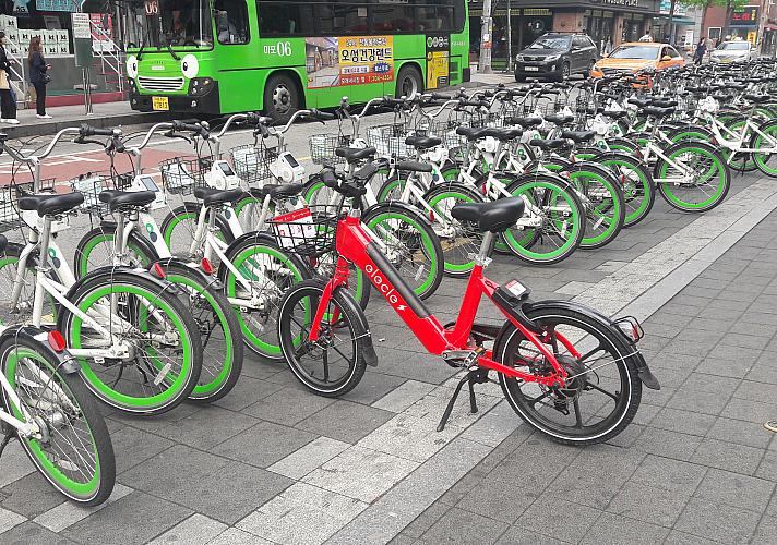 韓国 自転車