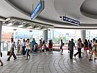 国鉄・地下鉄１・４号線・空港鉄道ソウリョッ（ソウル駅・Seoul Station・133/426/A01）を１番出口方面に出てエスカレーターで地上２階（国鉄駅方面）に上がり