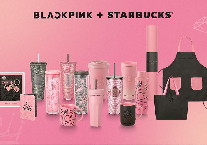 BLACKPINK スターバックス ラインストーンコールドカップ - 通販